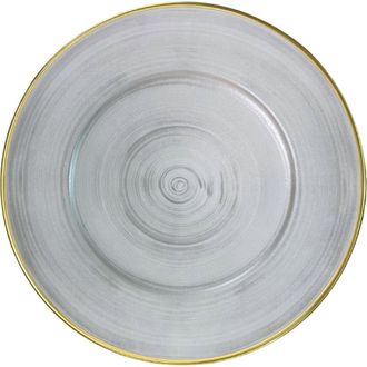Anna Weatherley Annas Charger Plate in Brushed Platinum at Nordstrom