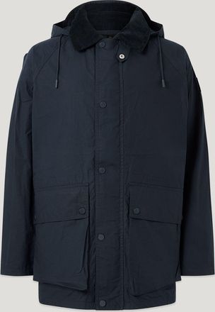 Belstaff Incline Parka Mens Dry Waxed Cotton Dark Ink Size 2XL