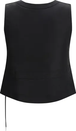 sacai Twill Vest - Black