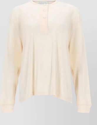 STUDIO NICHOLSON knit henley top rutas long sleeves