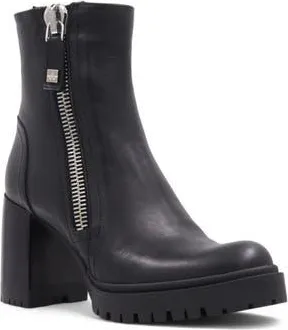 Aquatalia Emma Weatherproof Platform Bootie in Black Calf at Nordstrom Rack, Size 10.5