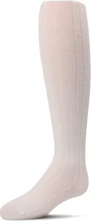 MeMoi Ribbed Non-Binding Infant Tights in Cream at Nordstrom, Size 12-24M