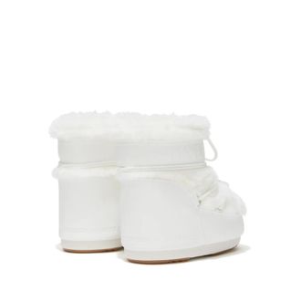 Moon Boot Icon Low White Faux-fur Boots