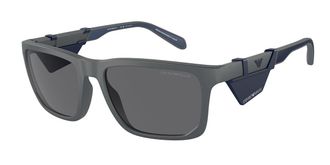 Emporio Armani EA4219F Asian Fit Polarized 610387 Mens Sunglasses Grey Size 58