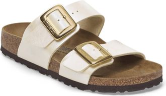 Birkenstock Womens Sydney Cushion Buckle Sandal In Pearl