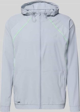 adidas Trainingsjacke mit Kapuze und Känguru-Tasche in Hellgrau, Größe XL