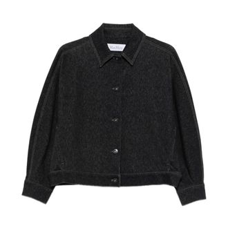 Max Mara Nettare Jacket - Dames - Jassen - Blauw - Maat: L Denim
