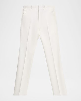 Givenchy Mens Wool and Mohair Straight-Leg Tailored Trousers