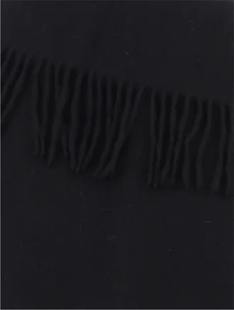By Malene Birger Fringed Wool Cape - Black