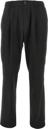 Herno Plooitrousers - Heren - Chinos - Zwart - L - Wol - Broeken