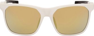 adidas 55mm Navigator Sunglasses in White /Brown Mirror at Nordstrom