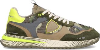 Philippe Model Olympique Running - Heren - Sneakers - Groen - 42 EU - Leer - Schoenen