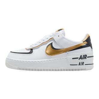 Nike Nike Air Force 1 Shadow Womens Shoes (White/Black/Metallic Gold), White/Black/Metallic Gold, 8.5