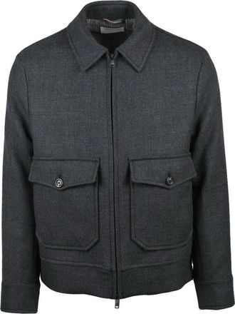 Circolo 1901 Giubbotto - Heren - Zomerjassen - Grijs - XL - Wol - Jassen