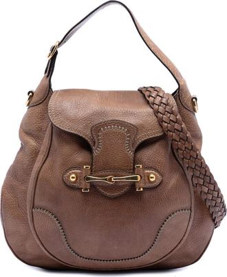 Gucci Pre-owned Gucci Large Leather New Pelham Satchel Ladies 223955 001998