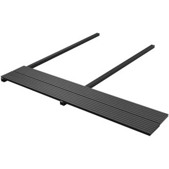 vidaXL vidaXL Pavimento da Deck 4 pcs Nero WPC