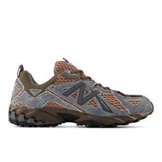 New Balance Mens 610v1 in Grey/Brown Suede/Mesh, size 5.5