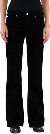 7 For All Mankind Twisted Dojo Tailorless Corduroy Pants In Black