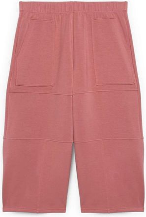 Fiorella Rubino Cropped Scuba Broek - Dames - Vrijetijds broeken - Roze - S - Polyester - Broeken