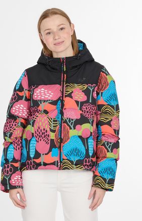 Ragwear Steppjacke RAGWEAR AMAZZE PRINT, Damen, Gr. XXL, multi combo, Web, Obermaterial: 100% Polyester, gemustert, h&uuml;ftlang, Jacken Steppjacke, Reissverschlu