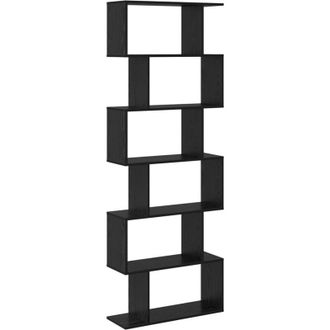 vidaXL Book Cabinet Black 70 x 24 x 193.5 cm Engineered wood Vidaxl