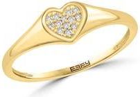 Effy Diamond Heart Ring in White at Nordstrom Rack, Size 7