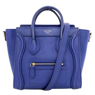 Celine Pre-owned Handbags, female, Blue, Size: ONE SIZE Pre-owned Vintage Handbag
