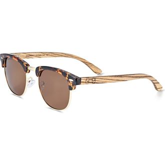 Earth Wood Marokopa Polarized Sunglasses in Zebra/brown at Nordstrom
