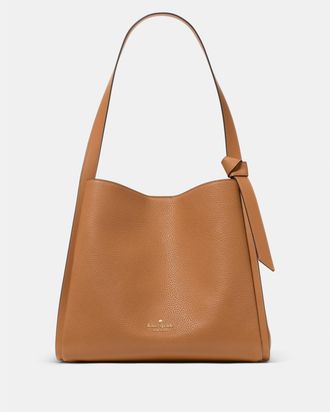 Kate Spade New York Womens Knott Large Carryall Bag - Brown Leather - One Size