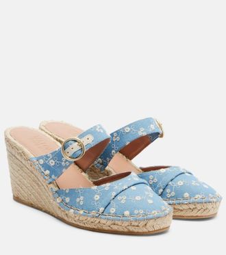 Malone Souliers Alpargatas con cu&ntilde;a Farah de denim