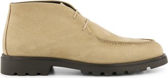 Giorgio hoge leren boots beige met donkere zool