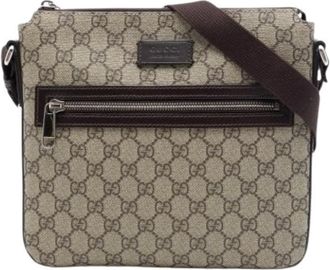 Gucci unisex, Pre-owned, Beige, Maat: ONE Size Leer