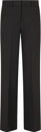Federica Tosi Cady Broek - Dames - Straight fit broeken - Zwart - M - Leer - Broeken