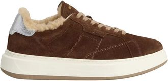 Woolrich Sneakers - Dames - Sneakers - Bruin - 39 EU - Leer - Schoenen