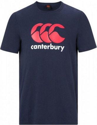 Canterbury Of New Zealand Heren CCC Logo T-shirt (Marine / Rood / Wit)