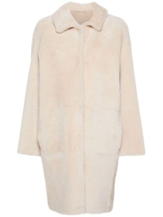 Manzoni24 Cappotto di pelle - Toni neutri