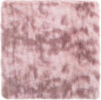 vidaXL Alfombra de pelo largo NAVARRA rosa polvoriento 200x200 cm vidaXL