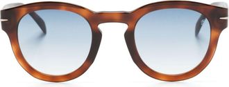 Eyewear by David Beckham tortoiseshell round-frame sunglasses - men - Acetate - 49 - Brown