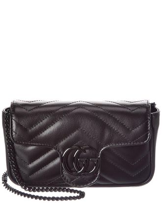 Gucci Dnu Gucci Gg Marmont Super Mini Matelasse Leather Shoulder Bag