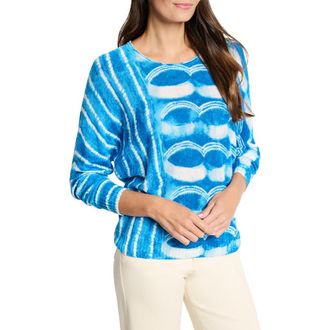 Nic+Zoe Shifting Tides Supersoft Sweater in Blue Multi at Nordstrom Rack, Size Xx-Large