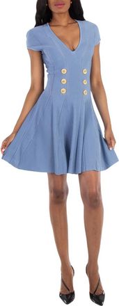 Balmain 6-Button Fine-Knit Minidress, Brand Size 38 (US Size 6)