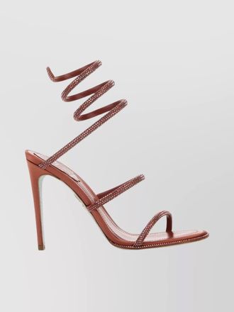 Rene Caovilla satin cleo sandals embellished straps