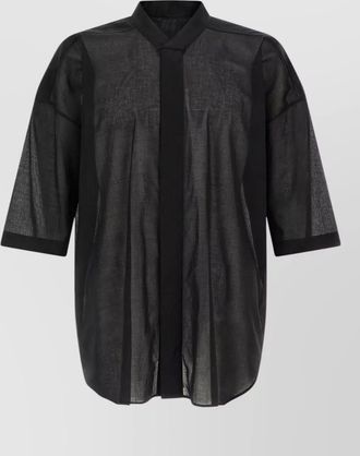 Rick Owens cotton jumbo faun shirt