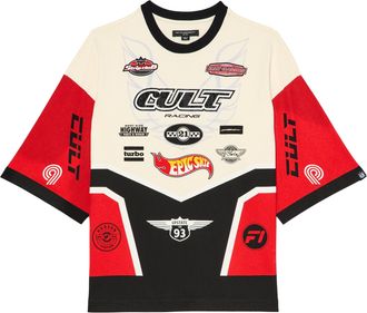 Cult of Individuality OVERSIZED SHORT SLEEVE CREW NECK TEE RACER