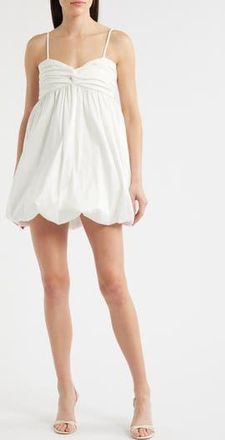 LIKELY Serefina Mixed Media Bubble Minidress in White at Nordstrom Rack, Size 14