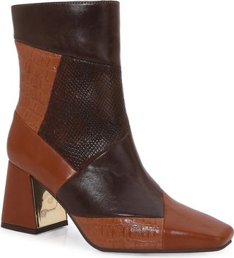 Ninety Union Leah Block Heel Bootie in Brown Multi at Nordstrom Rack, Size 12