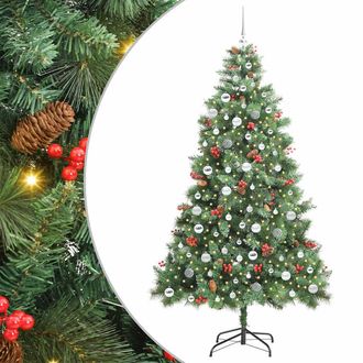 vidaXL &Aacute;rbol De Navidad Artificial Verde 210 Cm Pvc Y Metal Vidaxl