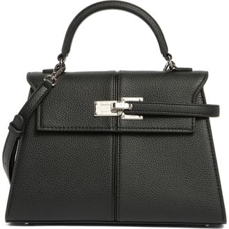 JW PEI Large Elise Faux Leather Top Handle Bag in Black at Nordstrom