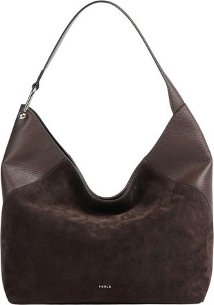 Furla Grained Leather Lara L Hobo Bag