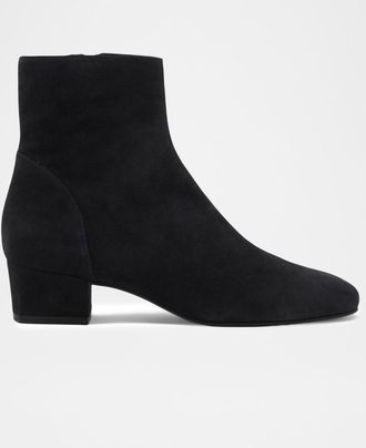 Aquatalia Ulyssa Suede Ankle Boots with Hidden Wedge
